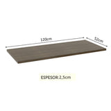 Mesón para Mueble de Cocina 120 cm Madesa Marrón