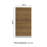 Alacena Madesa Glamy 35 cm 1 Puerta Marrón