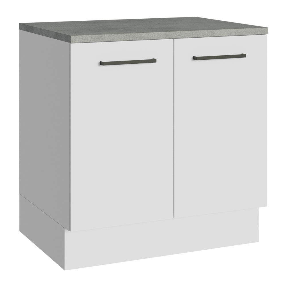 Gabinete Bajo Multiuso 80 cm 2 Puertas Blanco Madesa