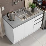 Cocina Integral con Accesorios 240cm Glamy Blanco