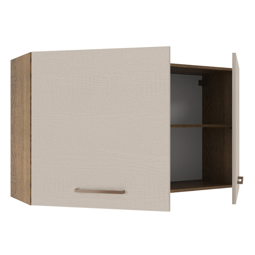 Gabinete Superior Multiuso Garaje 120cm Marrón/Crema