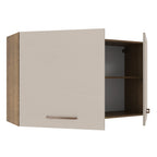 Gabinete Superior Multiuso 120 cm 2 Puertas Marrón/Crema Madesa