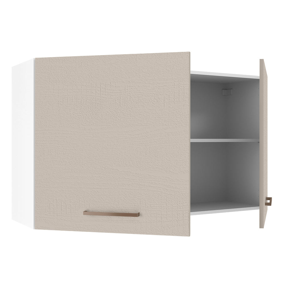 Gabinete Superior Multiuso 120 cm 2 Puertas Blanco/Crema Madesa