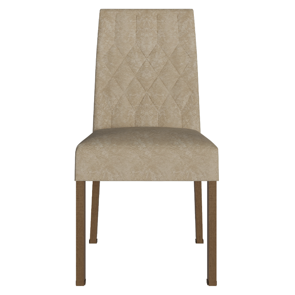 Conjunto de Comedor 6 Sillas Marrón/Imperial Luso Madesa