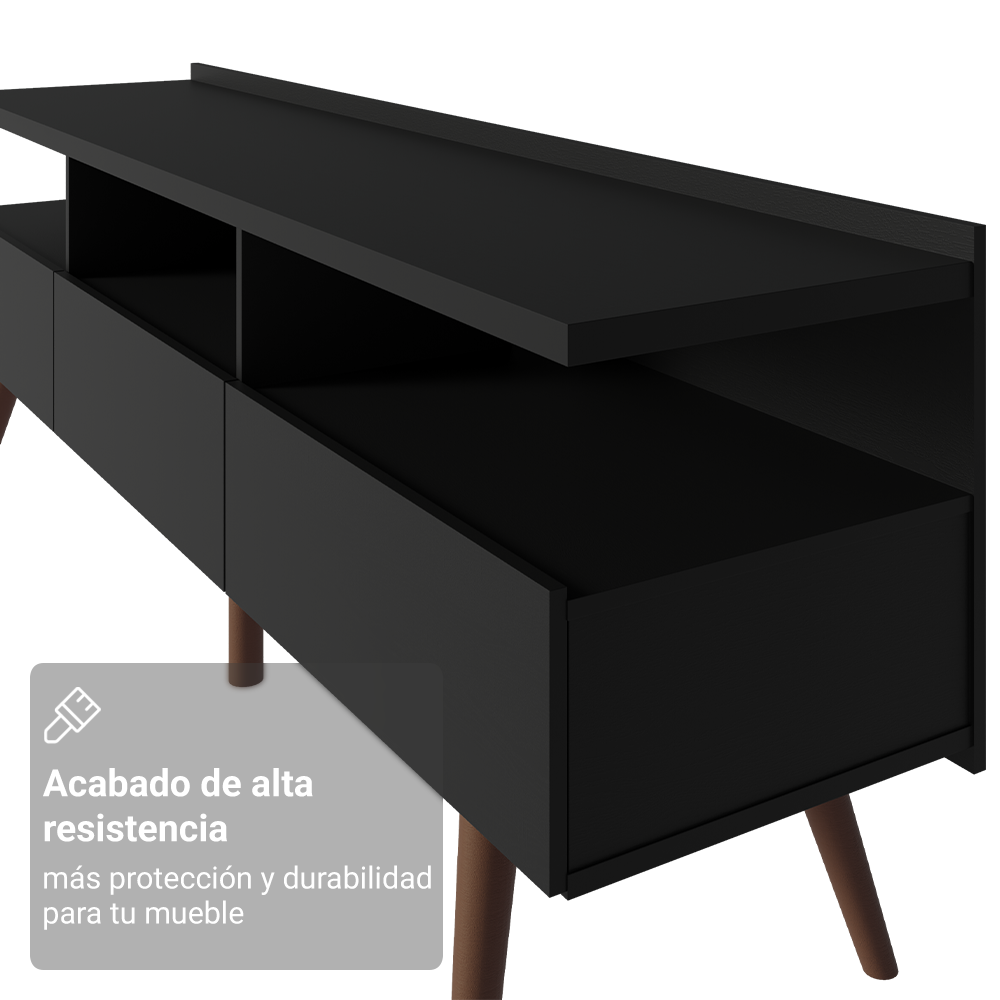 Mueble para TV Hasta 65'' Negro Londres