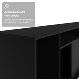 Mueble para TV de hasta 65 Pulgadas Cancún Negro
