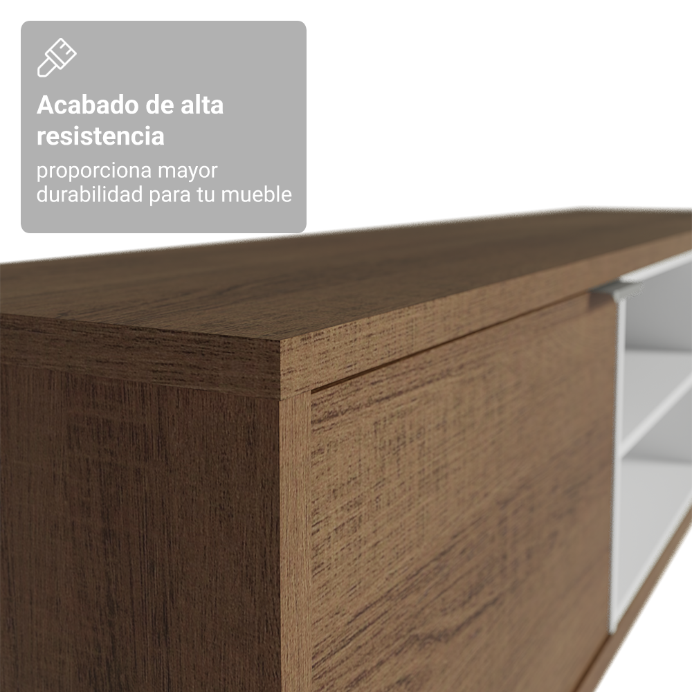 Mueble para TV Metz Hasta 80 Pulgadas Marrón