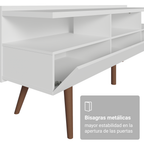 Mueble para TV hasta 65 Pulgadas 160 cm 3 Puertas Blanco Londres Madesa