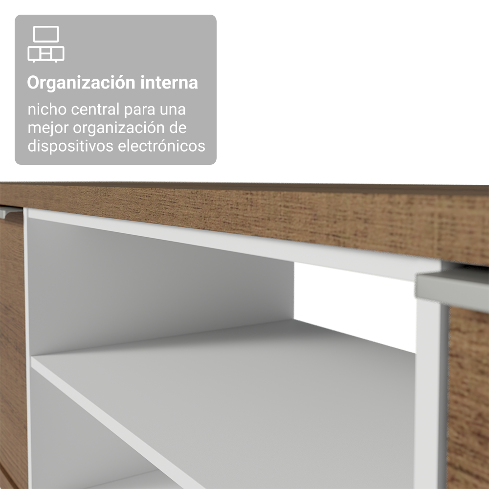 Mueble para TV Metz Hasta 80 Pulgadas Marrón