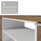 Mueble para TV Metz Hasta 80 Pulgadas Marrón