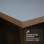 Conjunto de Comedor 6 Sillas Marrón/Gris/Silver Renata Madesa