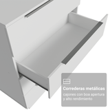Cómoda 4 Cajones Blanco Madesa