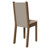 Juego de Comedor Mesa Encimera de Madera 8 Sillas Marrón/Crema/Beige Marisa