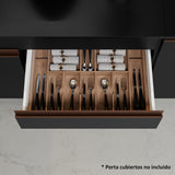 Cocina Integral Esquinera 437cm Negro Reims Madesa 01