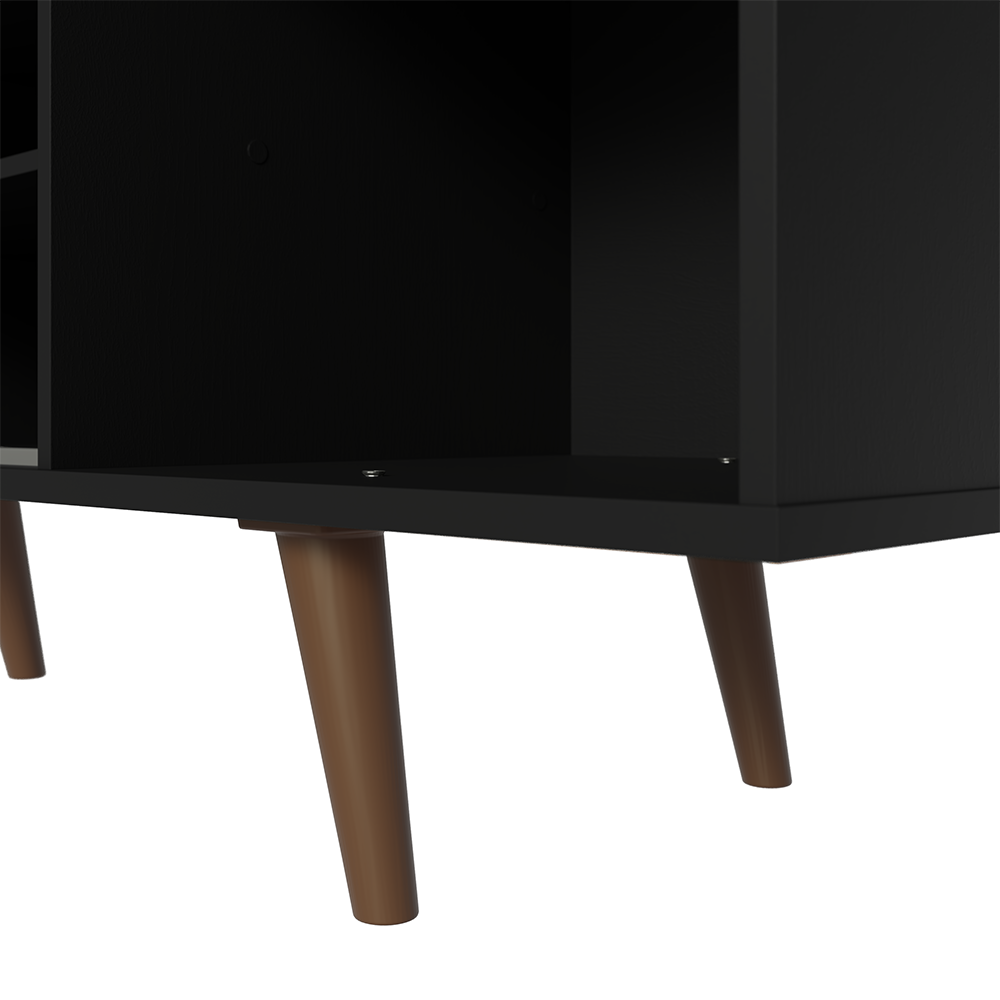 Mueble para TV hasta 80 Pulgadas 160 cm Con Patas Torino Negro/Marrón