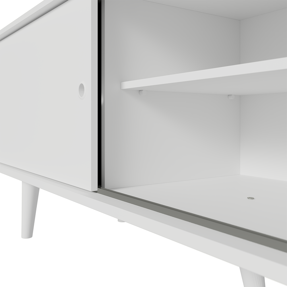 Mueble para TV hasta 80 Pulgadas 160cm con patas Blanco Torino Madesa