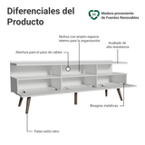 Mueble para TV Hasta 65'' Blanco Londres