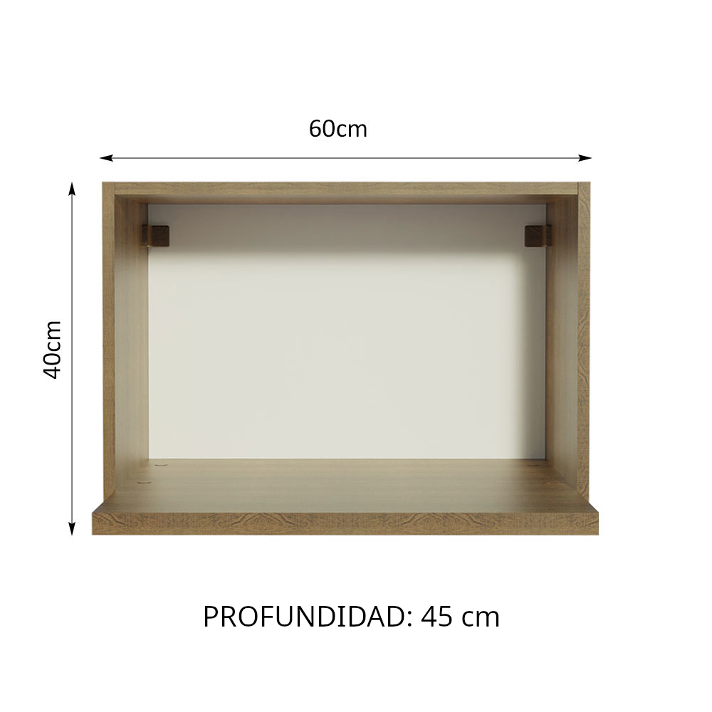 Alacena Para Horno Madesa 60 cm - Marrón