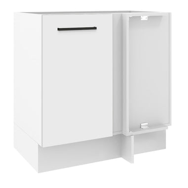 Gabinete Bajo Esquinero 80 cm 1 Puerta Sin Encimera Blanco Agata Madesa