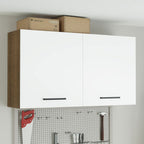 Gabinete Superior Multiuso 120 cm 2 Puertas Marrón/Blanco Madesa