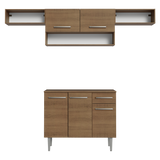 Cocina Integrale 225cm Marrón Emilly Madesa 01
