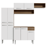 Cocina Integrale 229cm Marrón/Blanco Emilly Madesa 18