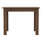 Conjunto de Comedor 4 Sillas Marrón/Sintético Beige Rute Madesa