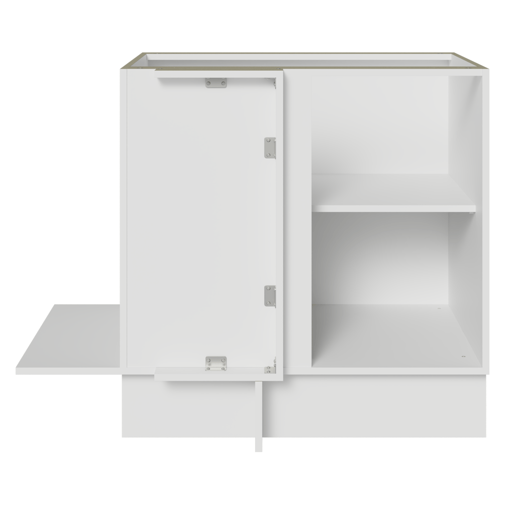 Gabinete Bajo Esquinero 80 cm 1 Puerta Sin Encimera Blanco Stella Madesa