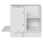 Gabinete Bajo Esquinero 80 cm 1 Puerta Sin Encimera Blanco Stella Madesa