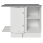 Gabinete Bajo Esquinero 102 cm 1 Puerta Blanco Stella Madesa
