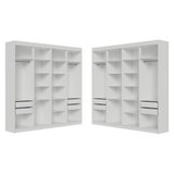 Clóset Esquinero 522 cm 8 Cajones Blanco Venus Madesa