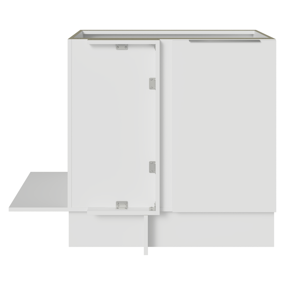Gabinete Bajo Esquinero 80 cm 1 Puerta Sin Encimera Blanco Stella Madesa