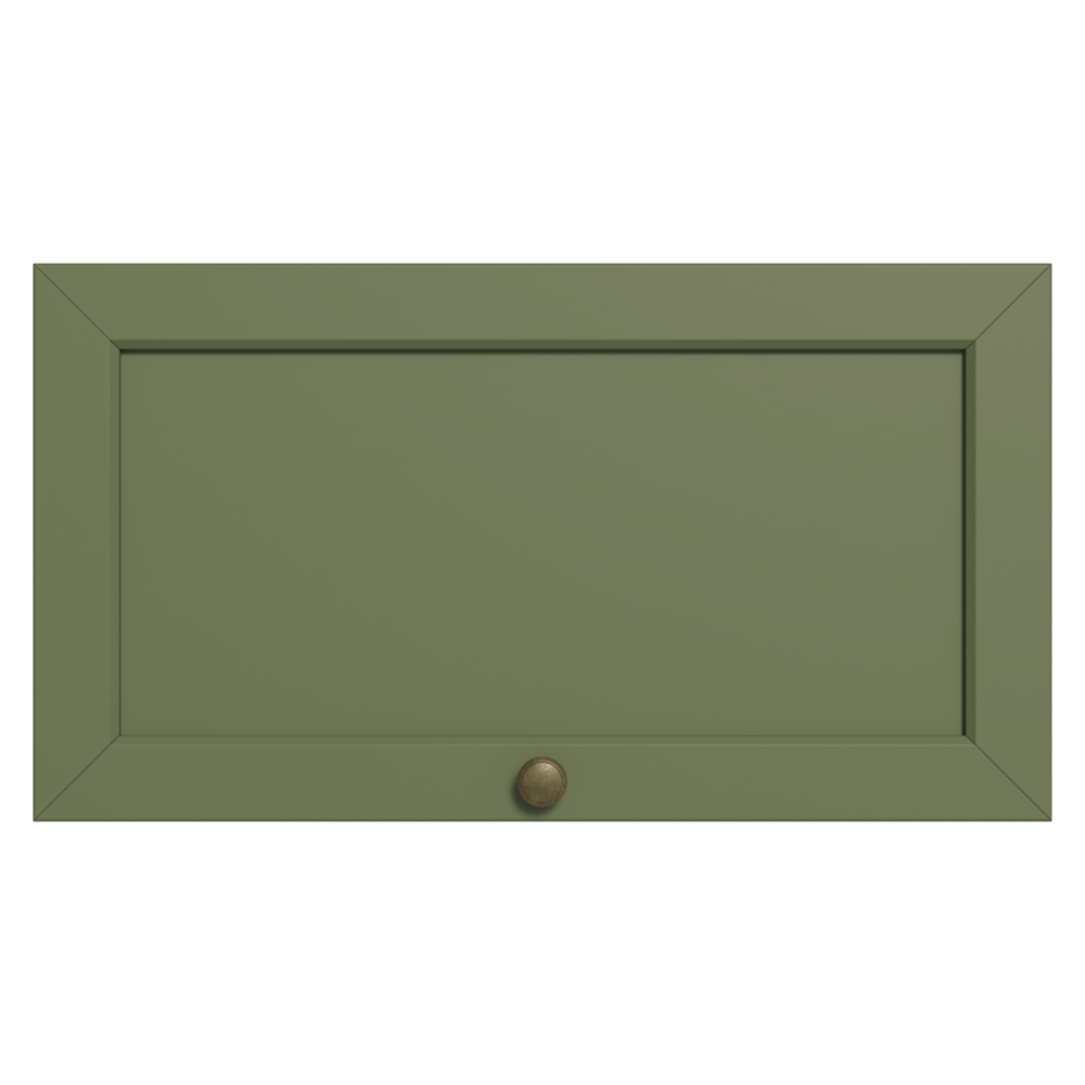 Gabinete Superior 60 cm 1 Puerta Abatible Blanco/Verde Vik Madesa