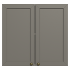Gabinete Superior 70 cm 2 Puertas Blanco/Gris Vik Madesa