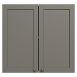 Gabinete Superior 70 cm 2 Puertas Blanco/Gris Vik Madesa