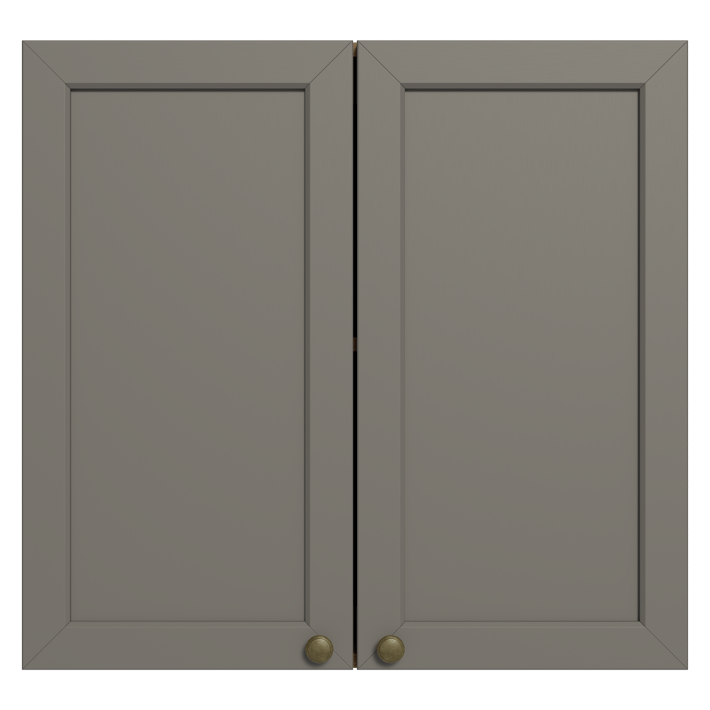Gabinete Superior 70 cm 2 Puertas Marrón/Gris Vik Madesa
