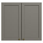 Gabinete Superior 70 cm 2 Puertas Marrón/Gris Vik Madesa