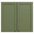 Gabinete Superior 70 cm 2 Puertas Blanco/Verde Vik Madesa