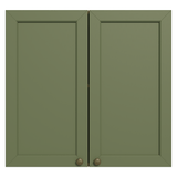 Gabinete Superior 70 cm 2 Puertas Marrón/Verde Vik Madesa