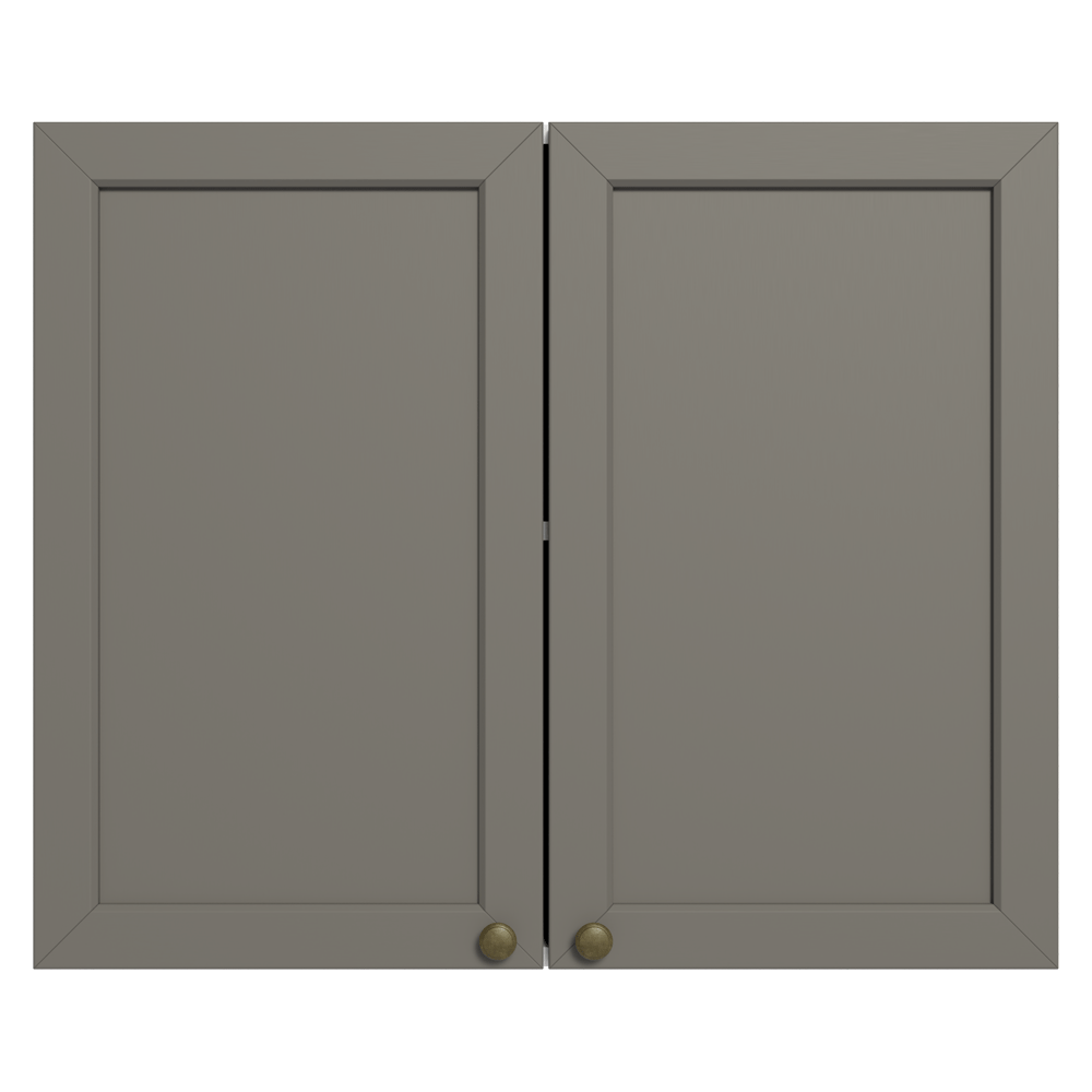 Gabinete Superior 80 cm 2 Puertas Blanco/Gris Vik Madesa