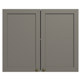 Gabinete Superior 80 cm 2 Puertas Blanco/Gris Vik Madesa