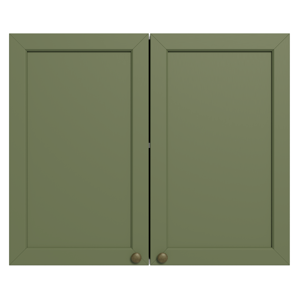 Gabinete Superior 80 cm 2 Puertas Blanco/Verde Vik Madesa