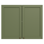Gabinete Superior 80 cm 2 Puertas Blanco/Verde Vik Madesa