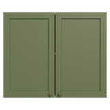 Gabinete Superior 80 cm 2 Puertas Blanco/Verde Vik Madesa