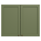 Gabinete Superior 80 cm 2 Puertas Marrón/Verde Vik Madesa