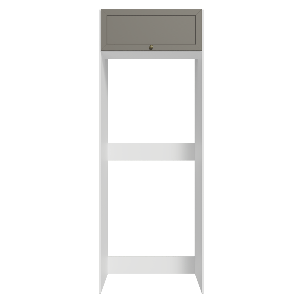 Mueble para Refrigerador 1 Puerta Basculanete Blanco/Gris Vik Madesa