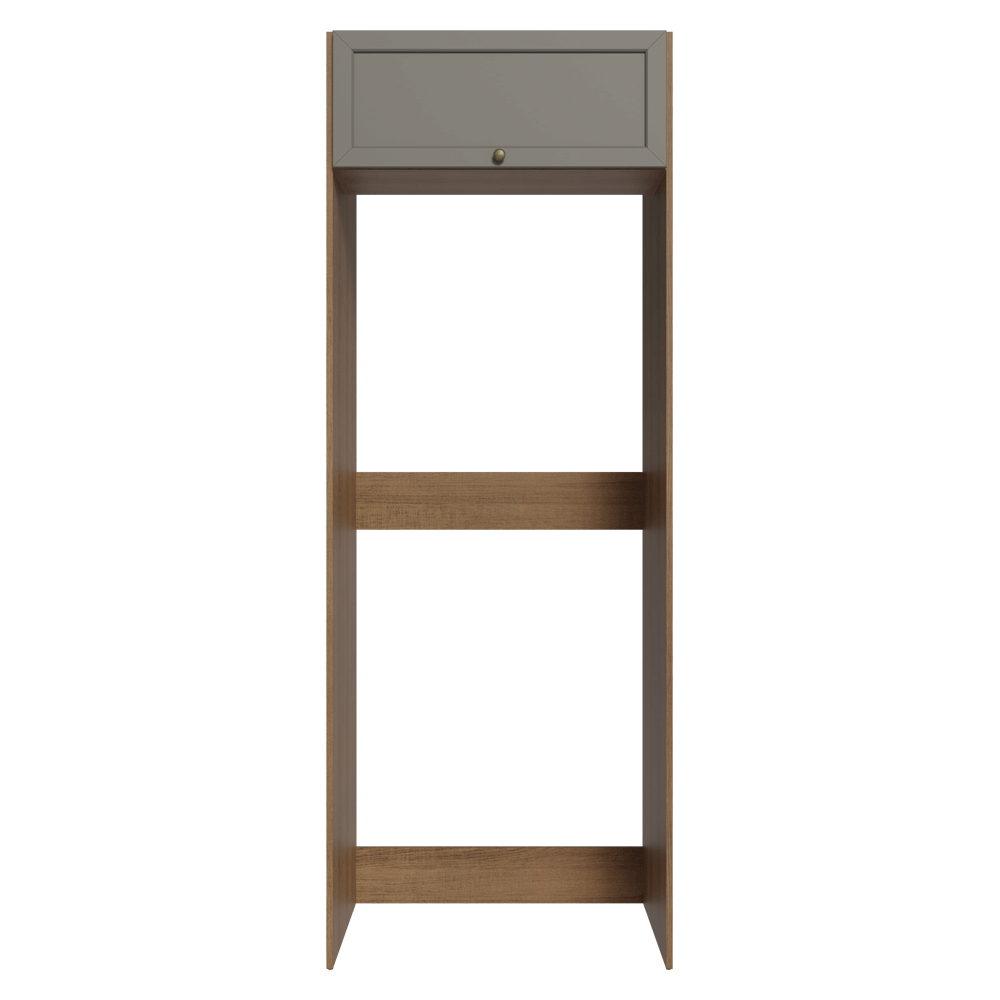 Mueble para Refrigerador 1 Puerta Basculanete Marrón/Gris Vik Madesa