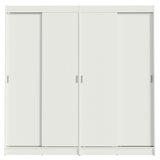 Conjunto de 2 Clósets 4 Puertas Corredizas Blanco Tokio Madesa
