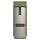 Mueble para Refrigerador 1 Puerta Basculanete Marrón/Verde Vik Madesa