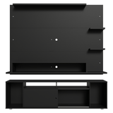 Mueble con Panel para TV hasta 60 Pulgadas 180 cm Negro Cancun Madesa